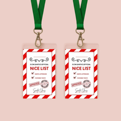 2x FREE Kids Nice List Badges
